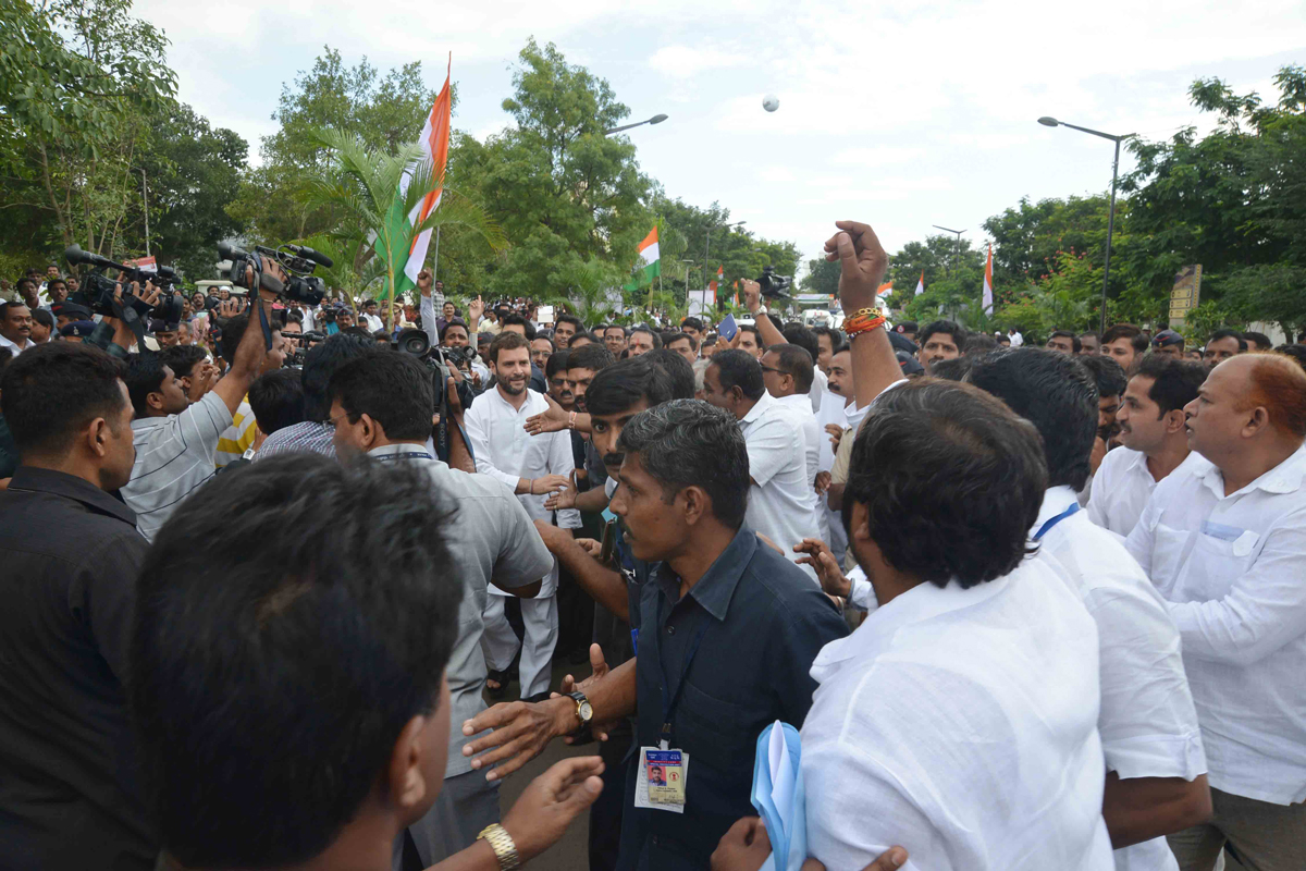 AICC VICE PRESIDENT RAHUL GANDHI AT BALEWADI PUNE.