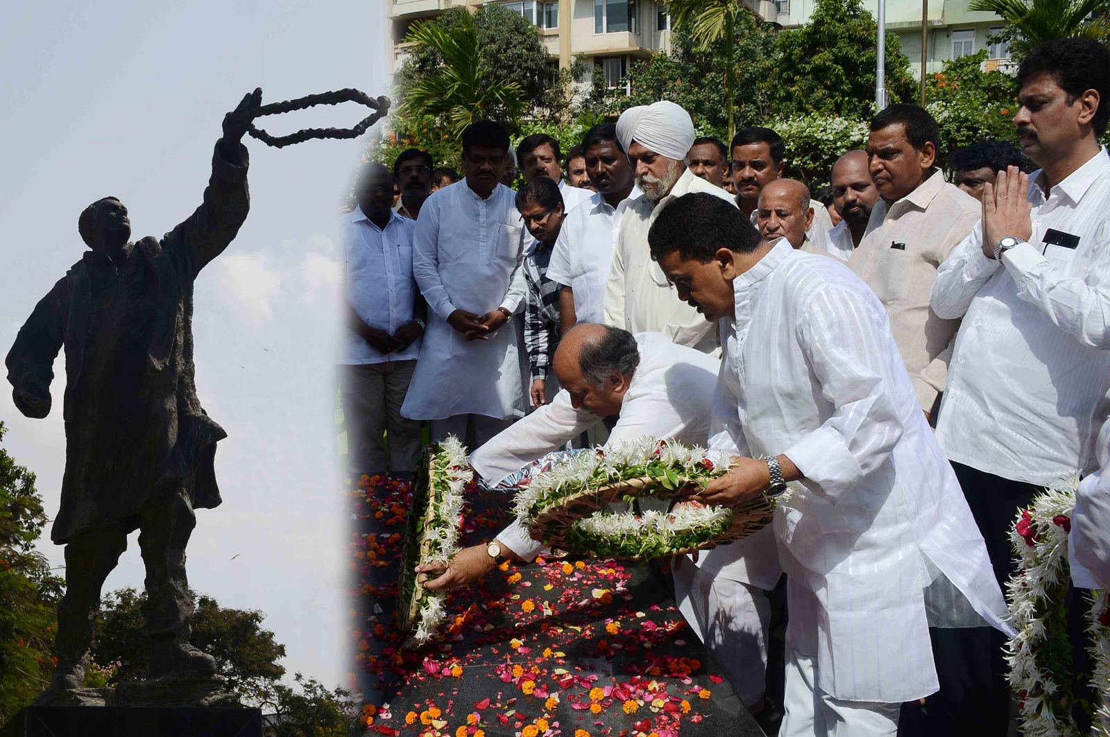 Tribute To Bharatratna Late.Prime Minister Rajivji Gandhi By Mumbai Congress On His Death Anniversary.