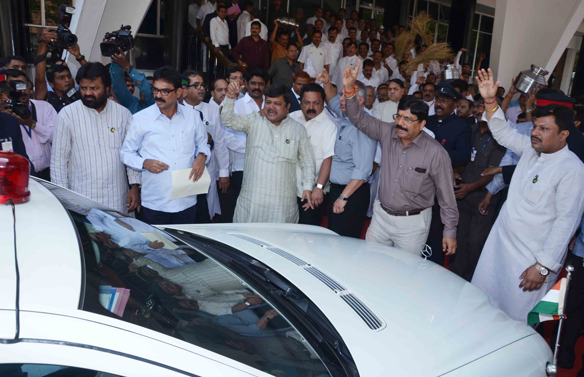 1 st DAY BUDGET SESSION AT VIDHAN BHAVAN IN MUMBAI.