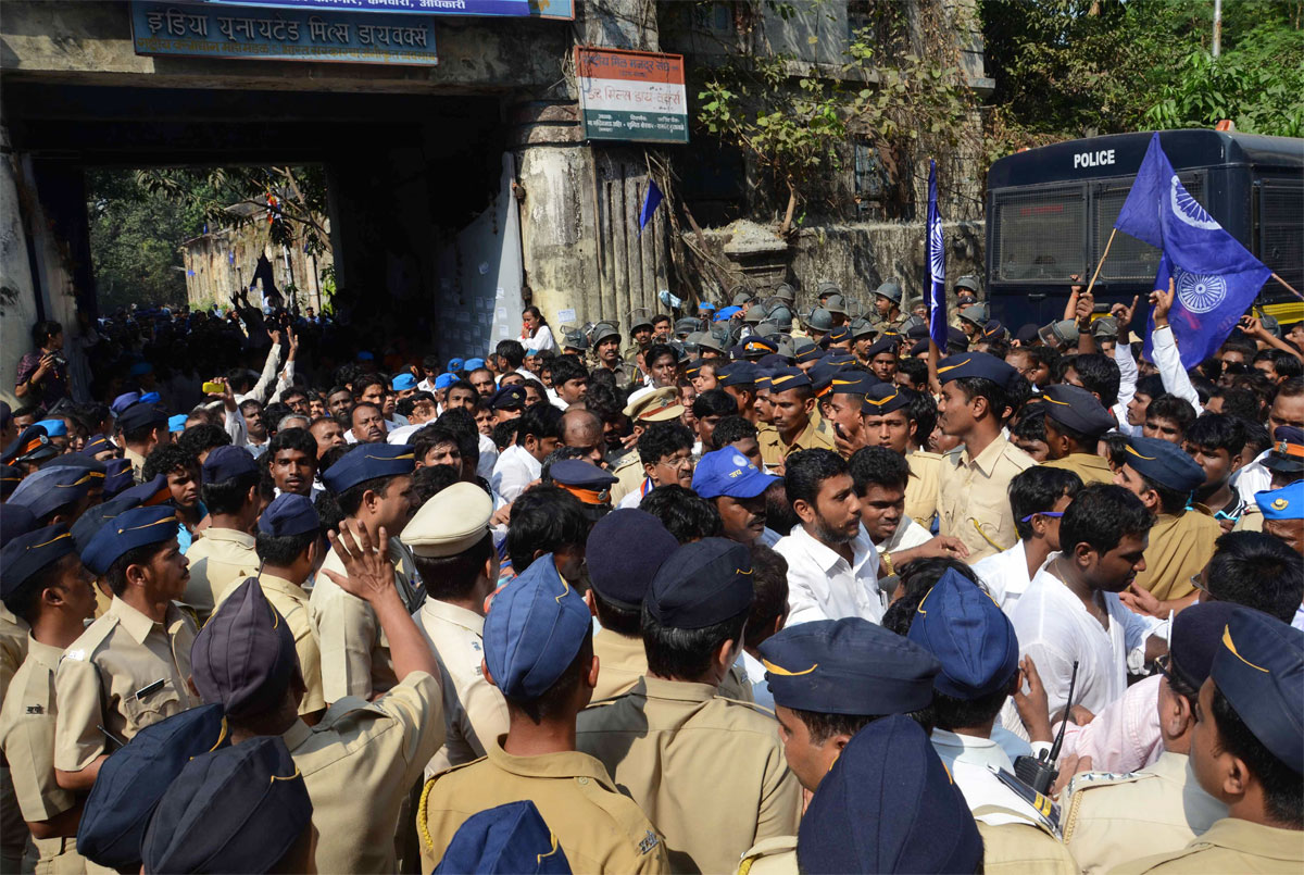 TRIBUTE TO BHARAT RATNA DR.B.R.AMBEDKAR ON HIS 55TH MAHAPARINIRVAN DIN AT DADAR CHAITYBHOOMI.