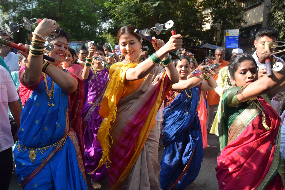 Glimpses #Marathi New Year Gudi Padwa Celebration in Mumbai.