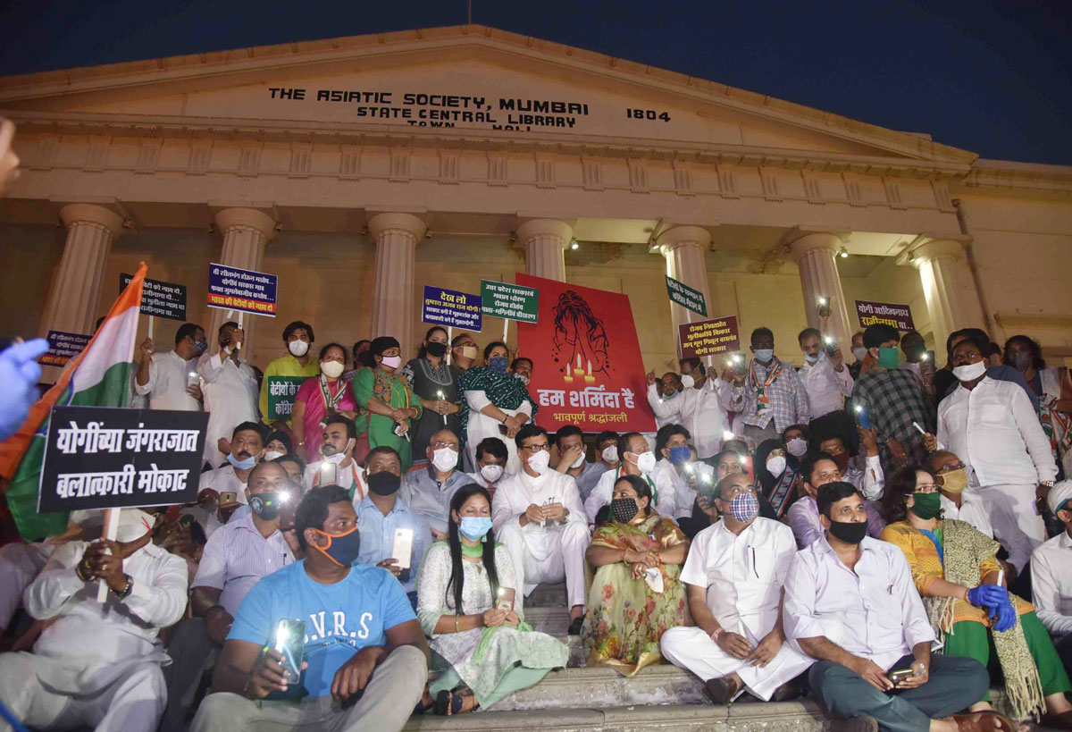 MPCC Silent Protest Candle March from Dr.Babasaheb Ambedkar Statue to Central Library.