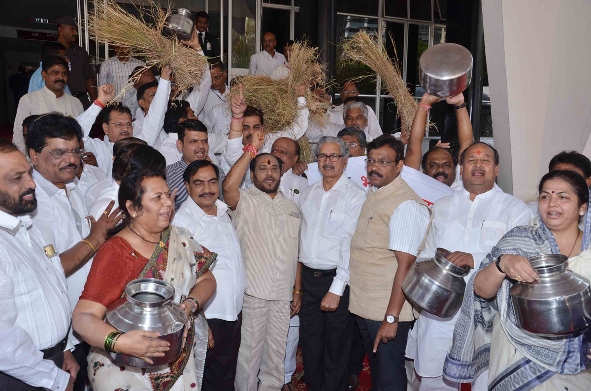 1 st DAY BUDGET SESSION AT VIDHAN BHAVAN IN MUMBAI.