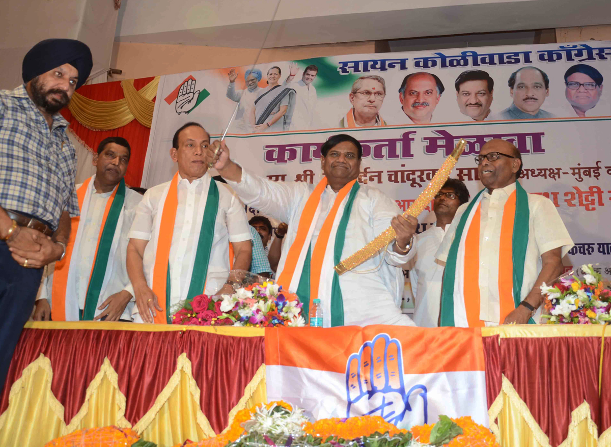 MRCC PRESIDENT PROF. JANARDAN CHANDURKAR IN CONGRESS PARTY KARYAKARTA SHIBIR AT ANTOPHILL.