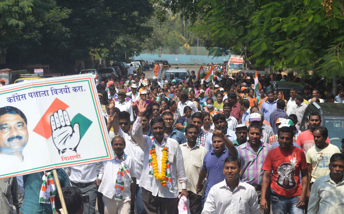 173-Chembur Assembly Congress Candidate Chandrakant Handore Padyatra.