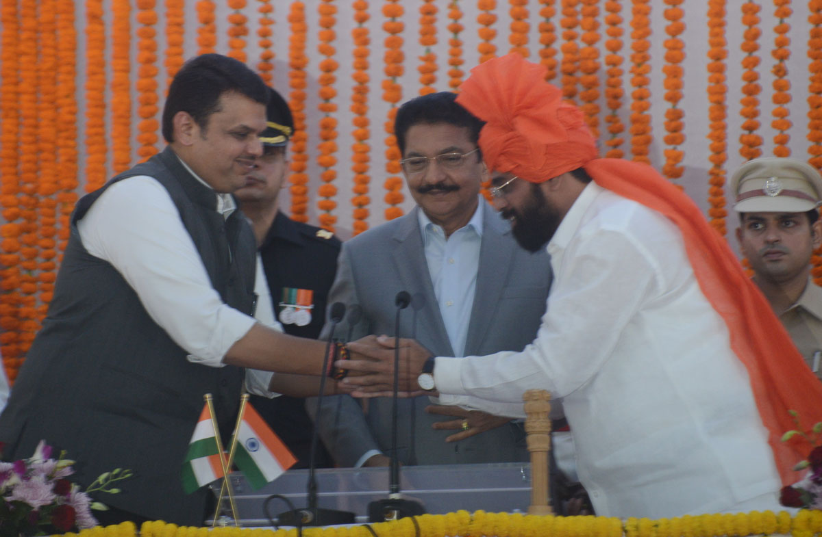 Oath Taking Ceremony of BJP & Shivsena Cabinet Minister's & State Minister's of Maharashtra at Vidhan Bhavan Mumbai.