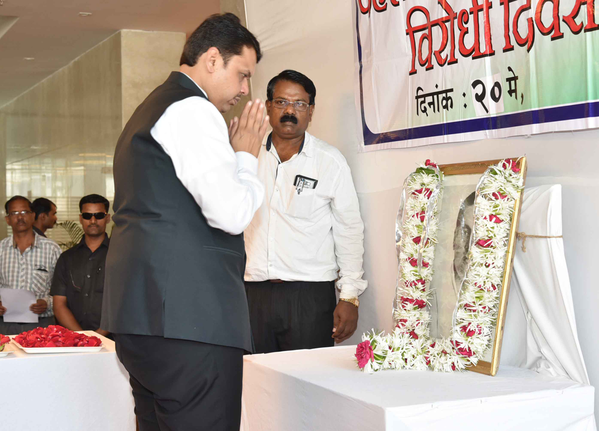 Chief Minister Devendra Fadnavis at Mantralaya.