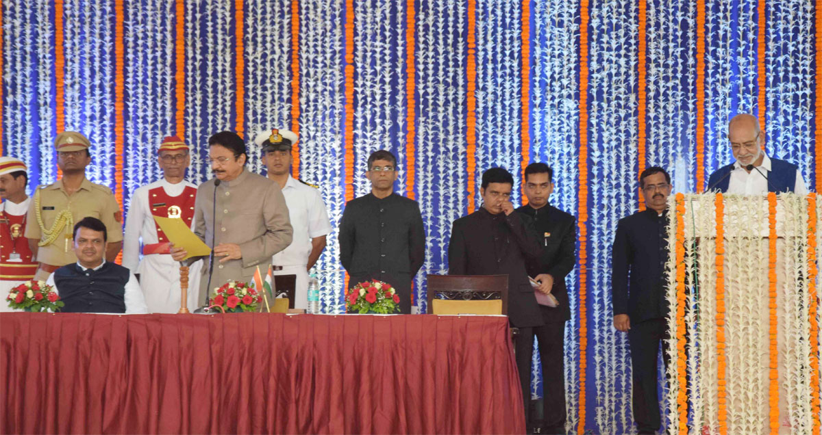 Ministers Swearing Ceremony at Raj Bhavan Mumbai.