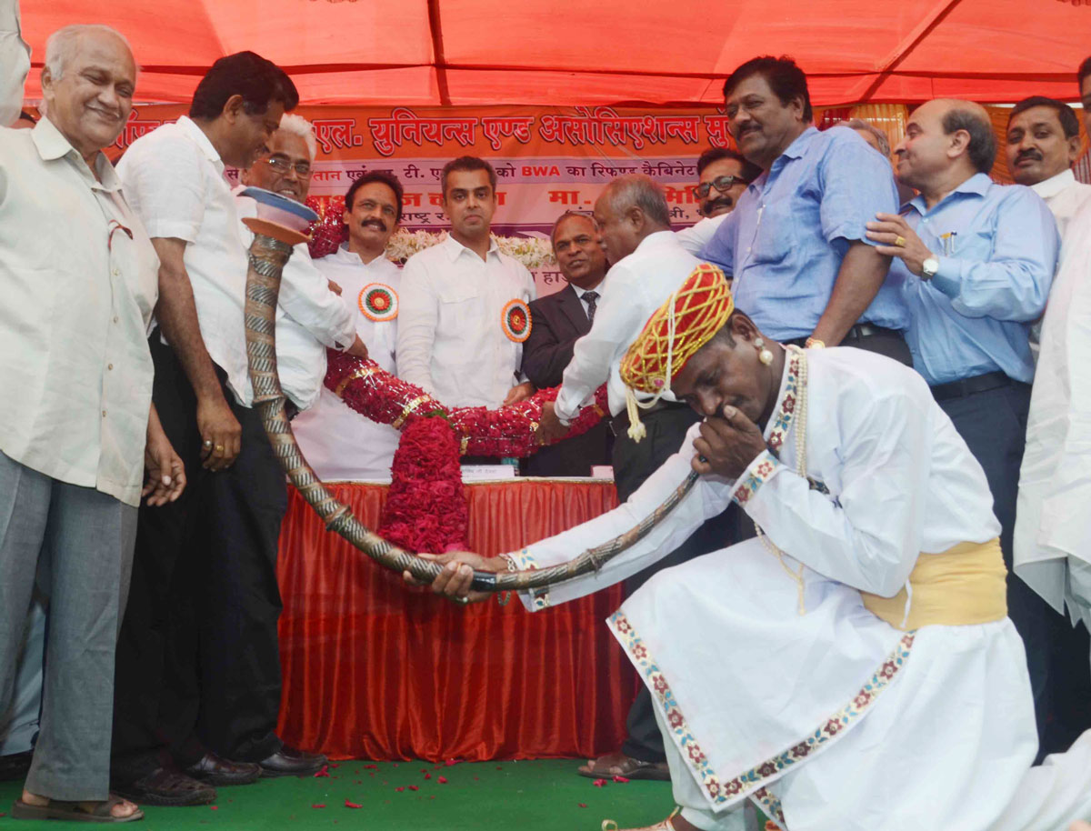 Union Minister of state & MP.Milind Deora & MLC Bhai Jagtap at MTNL Prabhadevi Mumbai.