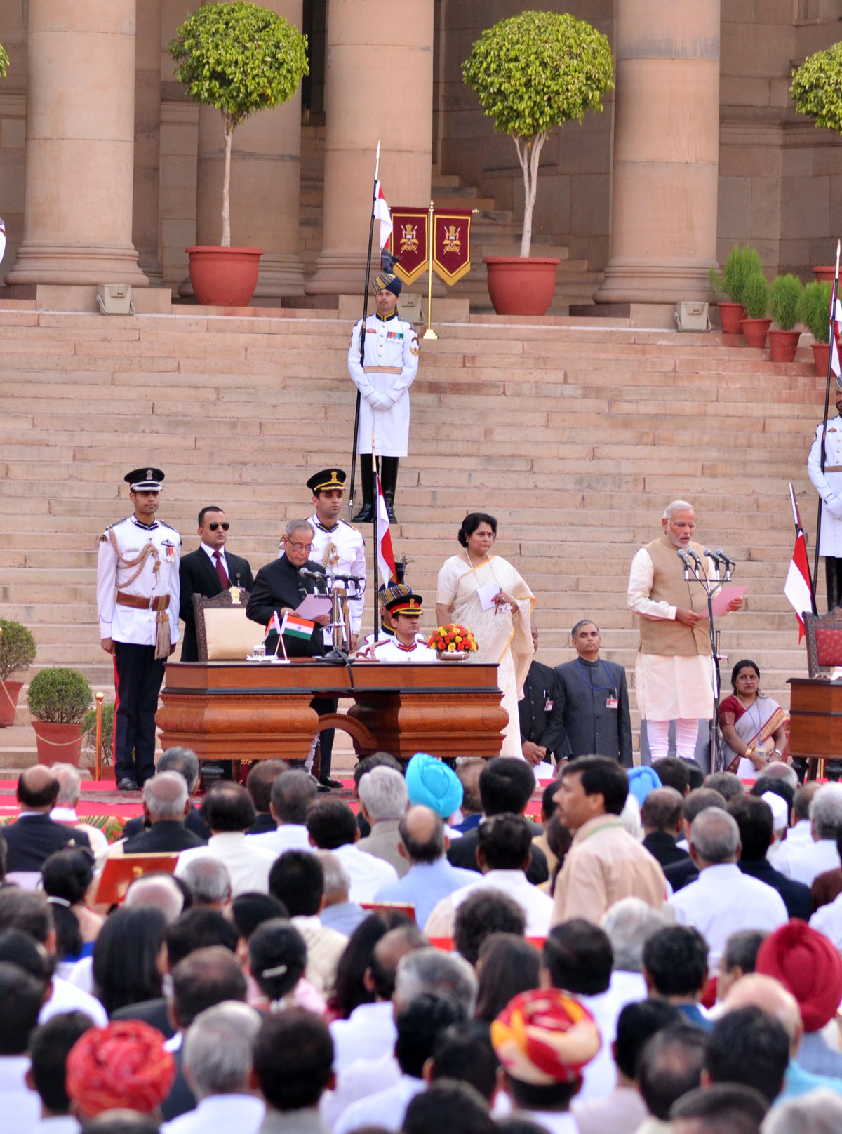 Prime Minister Narendra Modi Swearing Ceremony at Rashtrapati Bhavan New Delhi.