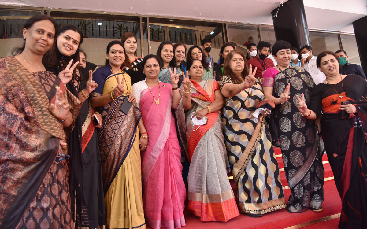 Budget Session Day & Women's Day Maharashtra Assembly's Budget Session 2021 at Vidhan Bhavan Mumbai.