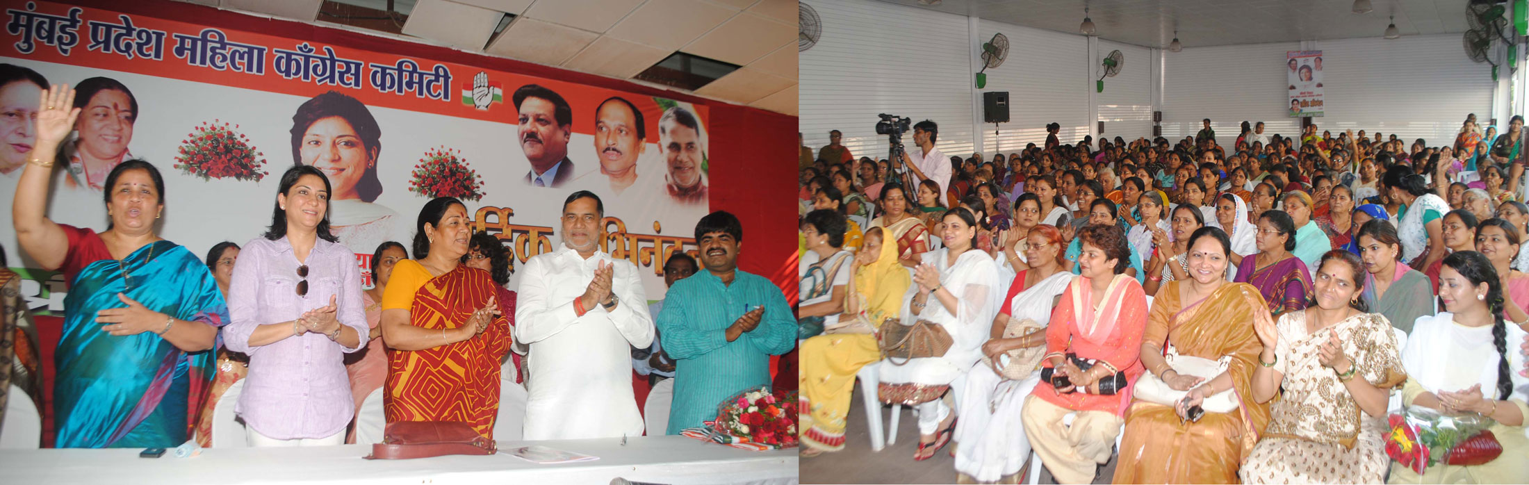 FELICITATION OF AICC MAHILA CONGRESS PRESIDENT DR.PRABHA THAKUR & M.P.PRIYA DUTT ON OCCASION MRCC PRESIDENT KRIPASHANKAR SINGH AT RAJIV GANDHI BHAVAN.