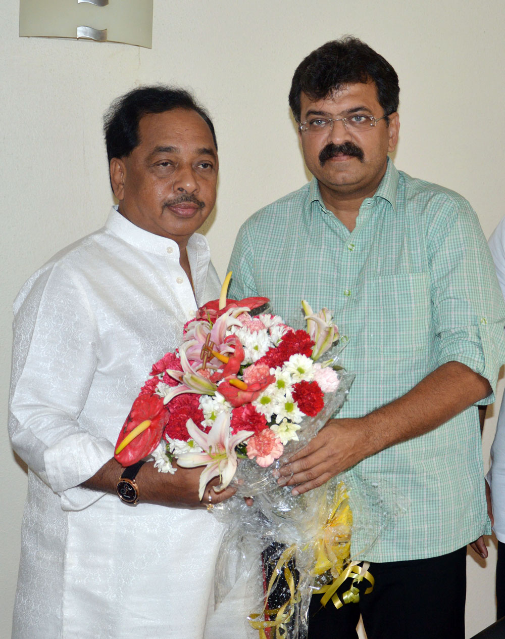 Minister Narayanrao Rane at Kankavli.