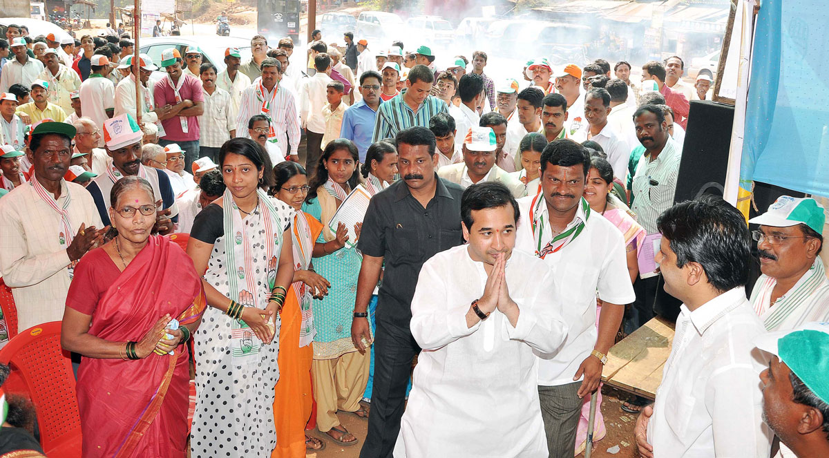 SWABHIMAN SANGHATANA PRESIDENT NITESH NARAYANRAO RANE IN KOKAN.