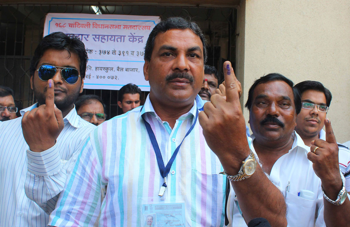 Assembly Election-2014 Vote Casting.