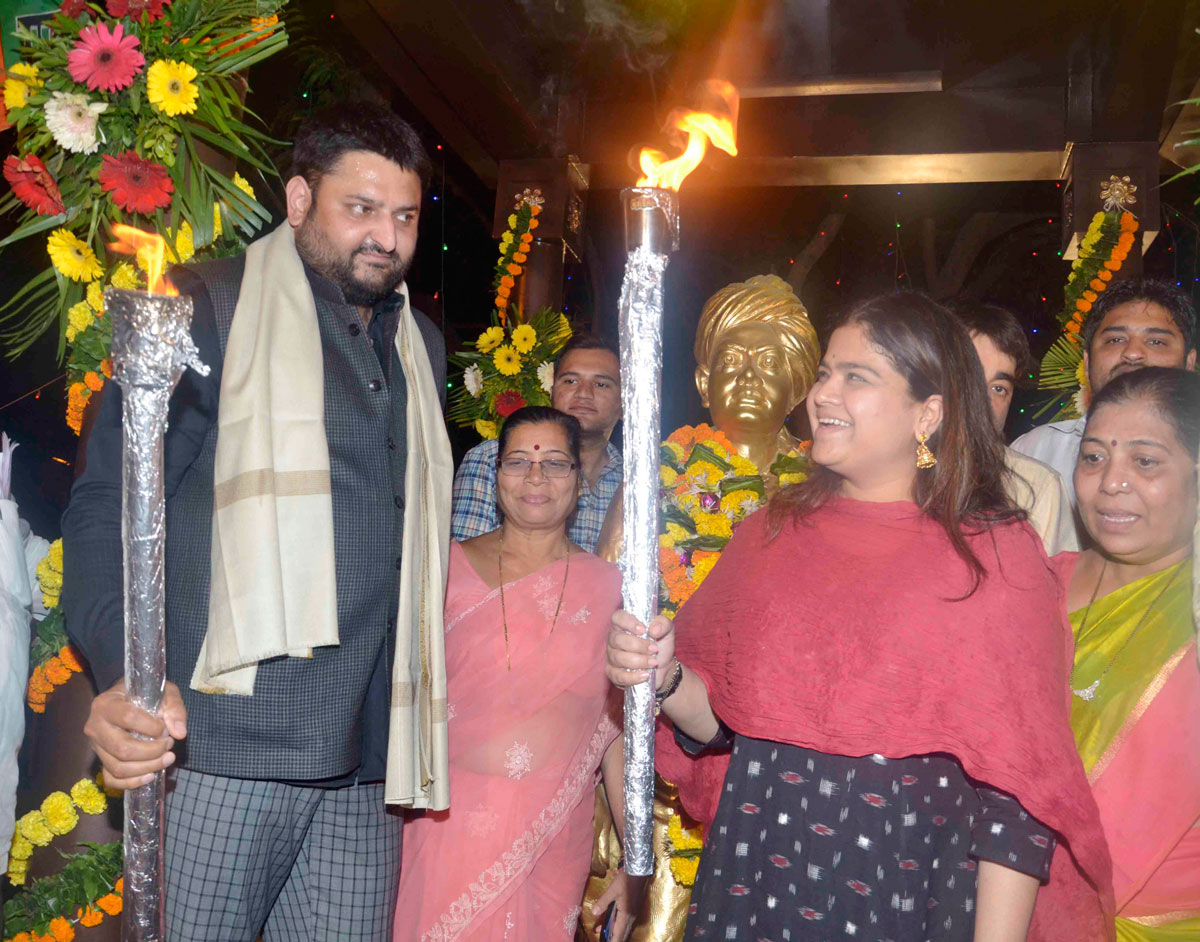 Tribute to 'Swami Vivekanandji" on his 154th Birth Anniversary Tomorrow BJP "Mashal Yatra".