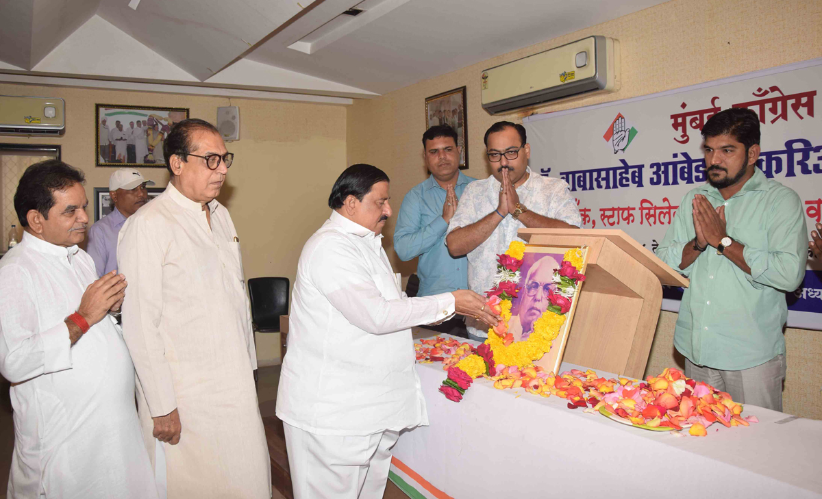 MRCC Paying Tribute at Rajiv Gandhi Bhavan to Vasantdada Patil the first modern Maratha strongman and first mass leader in Maharashtra's politics -Chief Minister of Maharashtra on his Death Anniversary