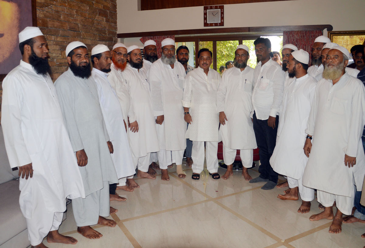 Minister Narayanrao Rane at Kankavli.