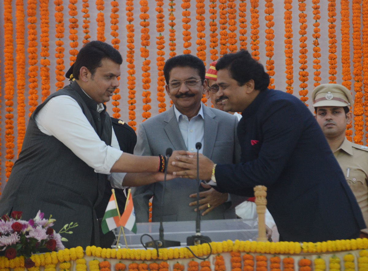 Oath Taking Ceremony of BJP & Shivsena Cabinet Minister's & State Minister's of Maharashtra at Vidhan Bhavan Mumbai.