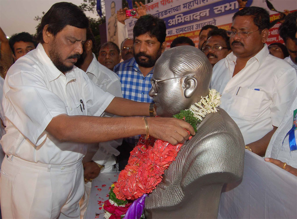 TRIBUTE TO BHARAT RATNA DR.B.R.AMBEDKAR ON HIS 55TH MAHAPARINIRVAN DIN AT DADAR CHAITYBHOOMI.