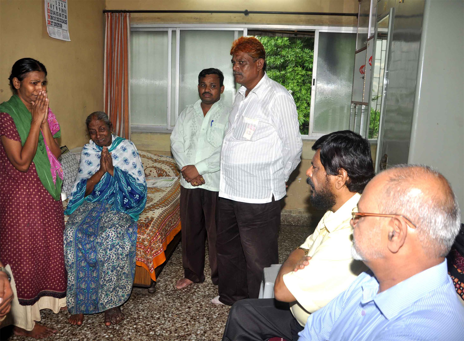 RPI PRESIDENT RAMDAS ATHAWALE VISIT  J DEY HOME GHATKOPAR.