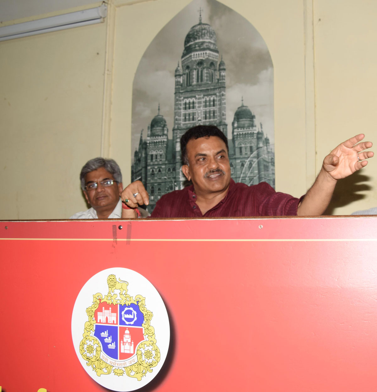 Mumbai Congress President Sanjay Nirupam on Pre- Monsoon Visit at Various Nala's in Mumbai & Press Conference at BMC Head Office.