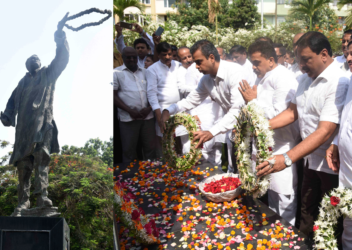 Mumbai Congress Paying Tribute to Former Prime Minister Late.Rajiv Gandhiji on his Death Anniversary.