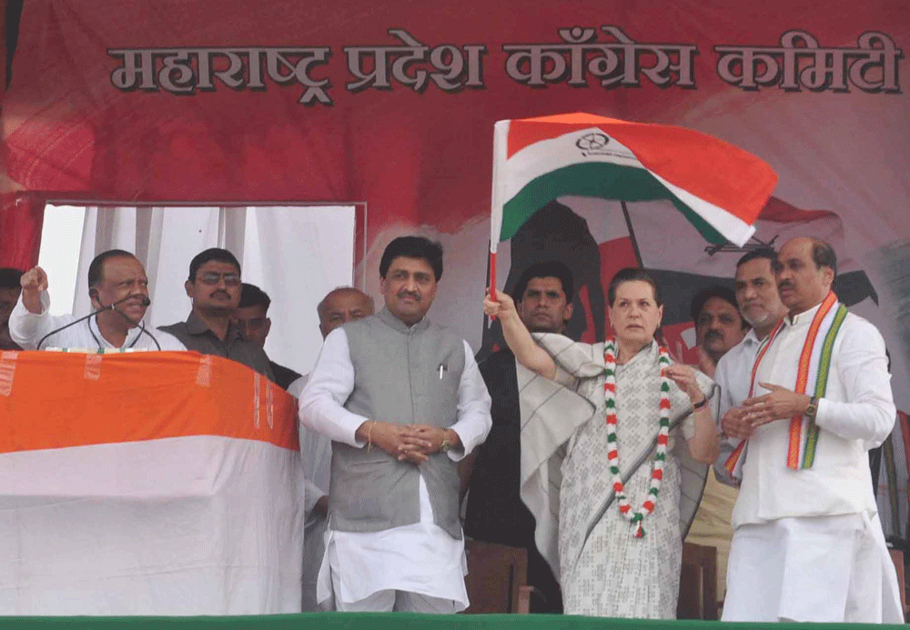 CONGRESS PRESIDENT SONIA GANDHI.