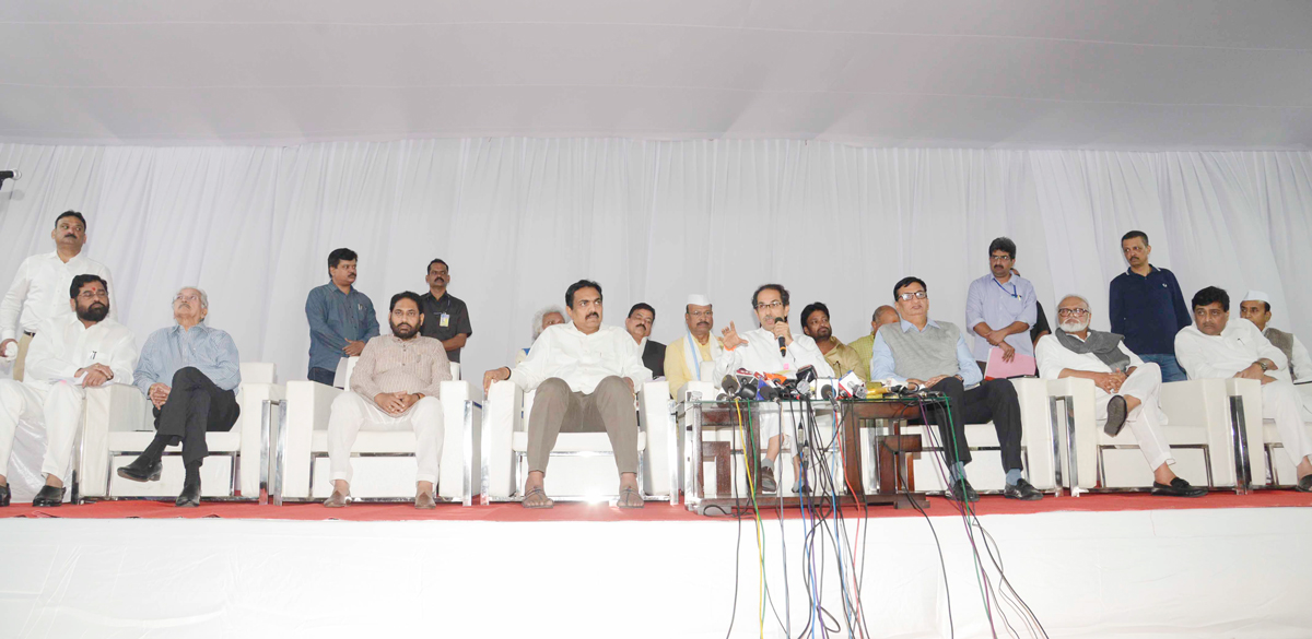 Chief Minister of Maharashtra Uddhav Thackeray Press Conference at Ramgiri Bungalow Nagpur Before Winter Assembly Session.