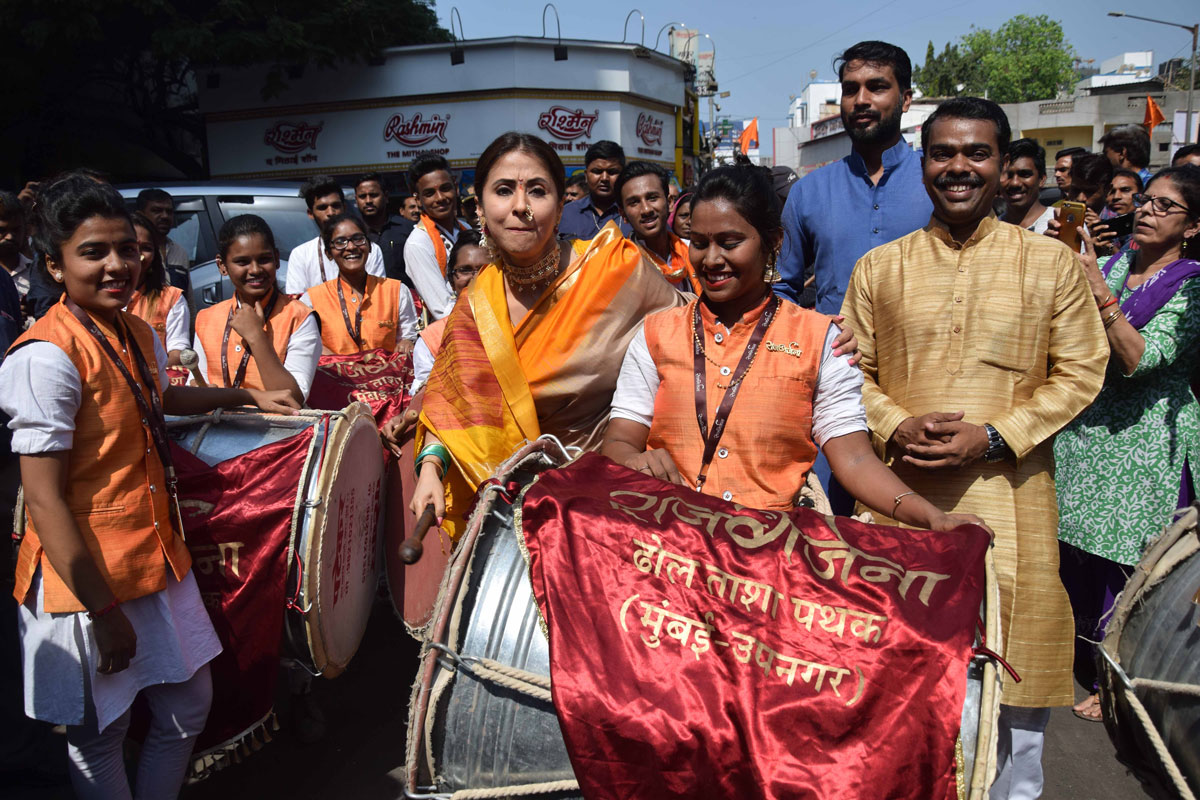 Glimpses #Marathi New Year Gudi Padwa Celebration in Mumbai.