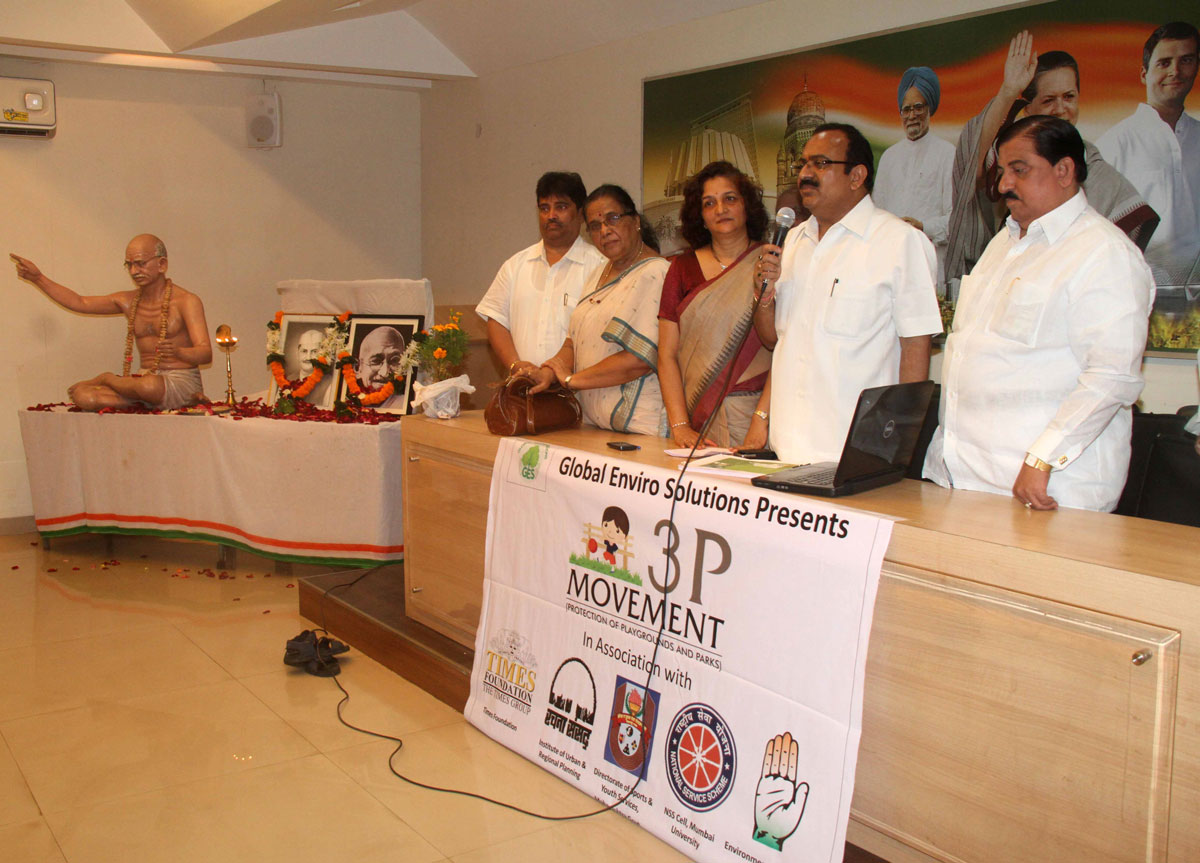 MRCC ENVIRONMENT CELL LAUNCHED GLOBAL ENVIRO SOLUTION 3P MOVEMENT IN PRESENCE OF ENVIROMENT & CULTURAL MINISTER SANJAY DEVTALE AT RAJIV GANDHI BHAVAN.