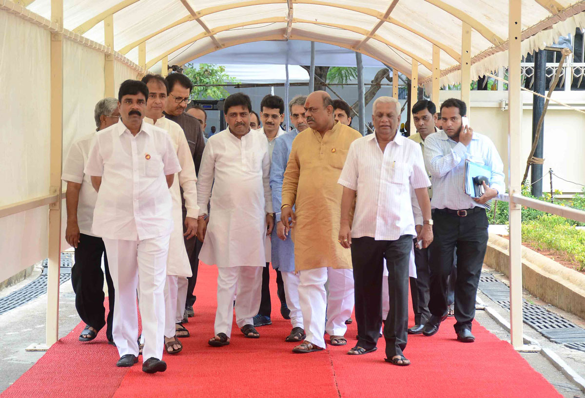 4th Day Monsoon Assembly Session at Vidhan Bhavan in Mumbai.