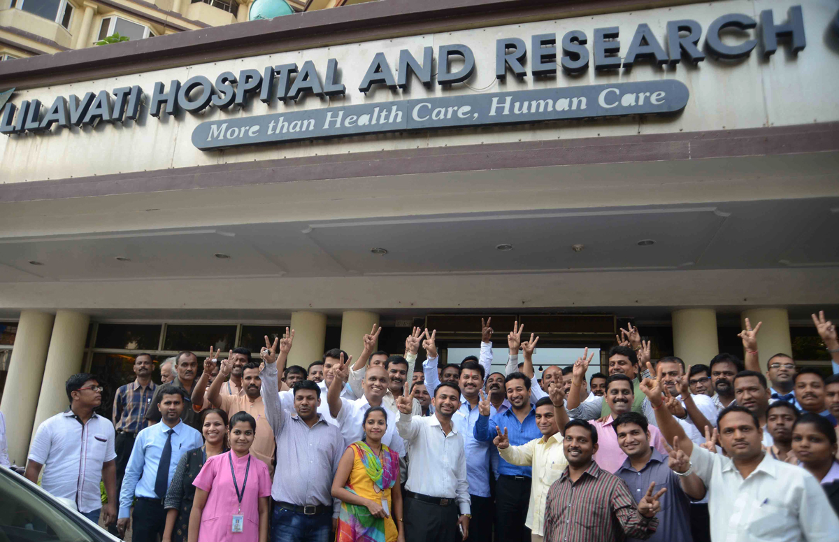 Swabhiman Sanghatana President & MLA Nitesh Narayanrao Rane" Panel Win's at Lilavati Hospital Bandra.