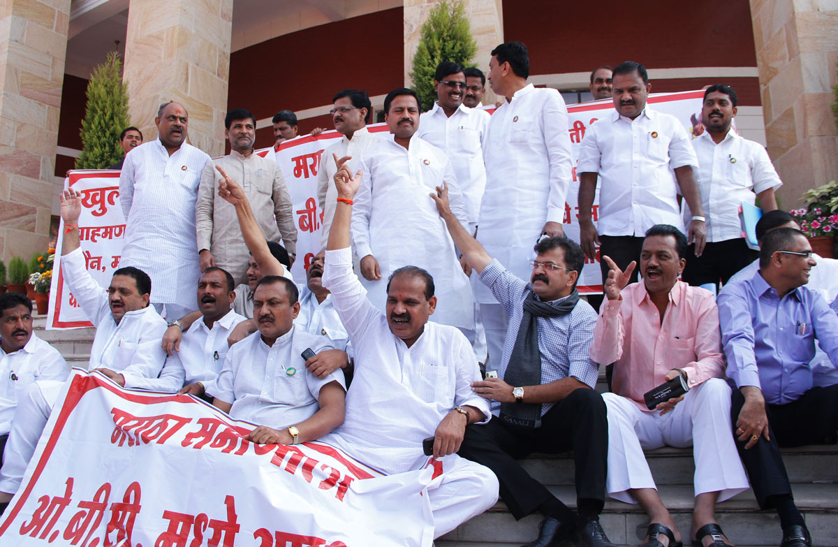 MLA'S AT NAGPUR VIDHAN BHAVAN.