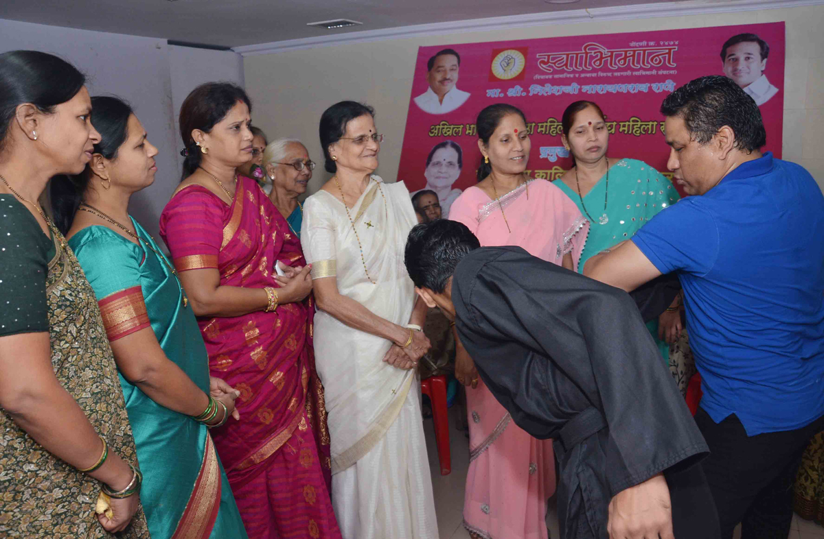 SWABHIMAAN MAHILA SANGHTNA SELF DEFENCE & MARSHAL ART FOR WOMEN AWARNESS AT DADAR SHIVNERI HALL.