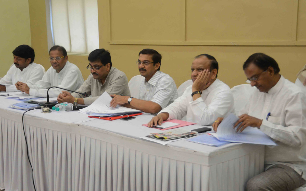 MPCC President & Ex.Chief Minister Ashokrao Chavan at Dadar Tilak Bhavan in Mumbai.