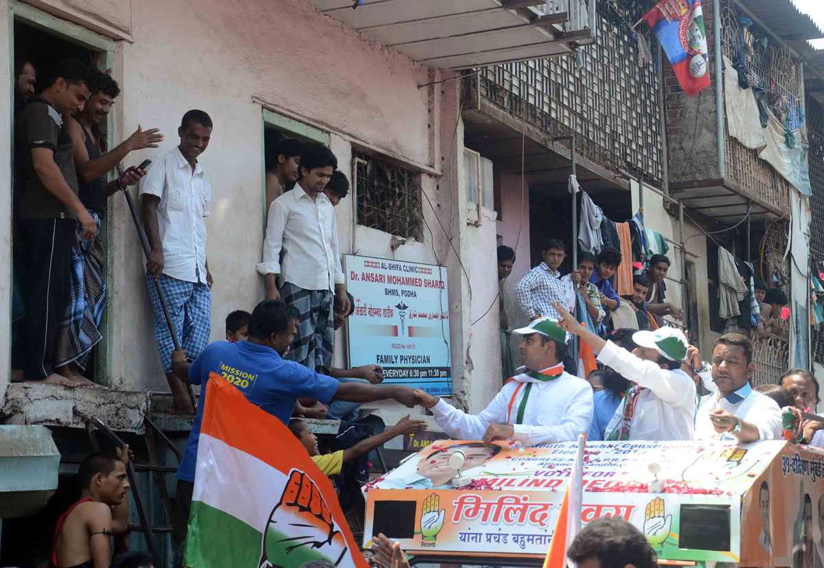 Election Campaign Rally & Padyatra of MP. Candidate Milind Deora.