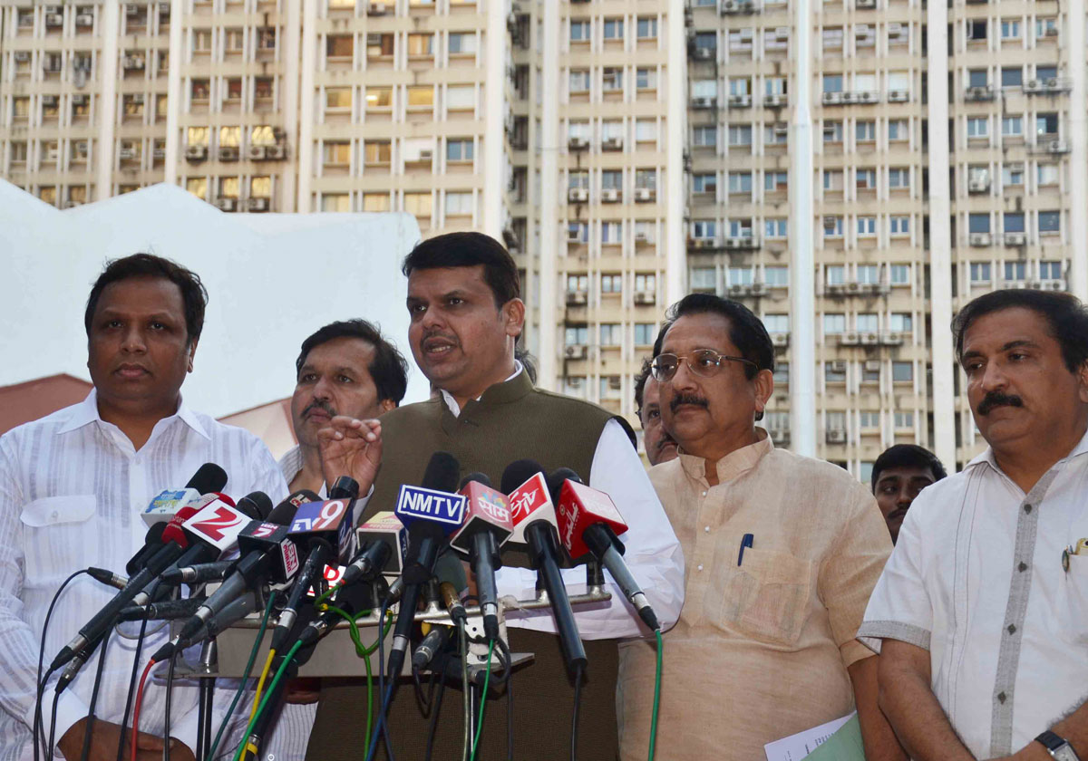 Chief Minister Devendra Fadnvis Press Conference at Vidhan Bhavan.