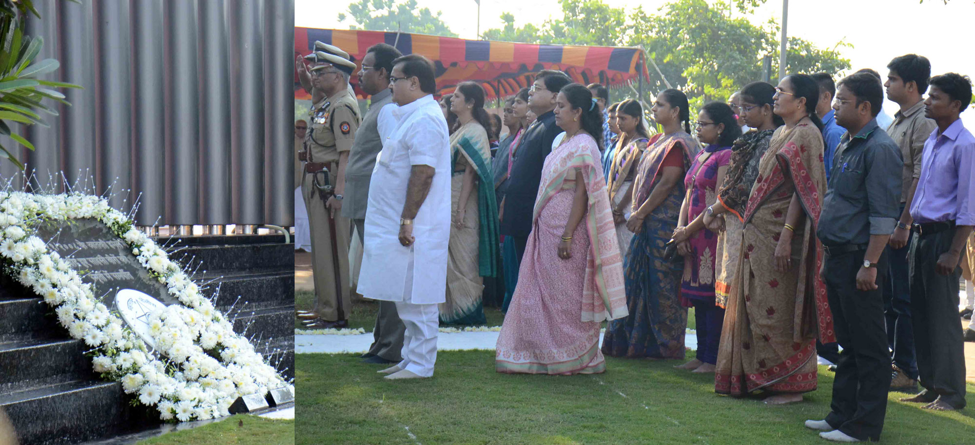 Salute To The Victims Of 26/11/2008 Mumbai Terror Attack By Mumbaikar's & Maharashtra Goverment at Marin Drive.
