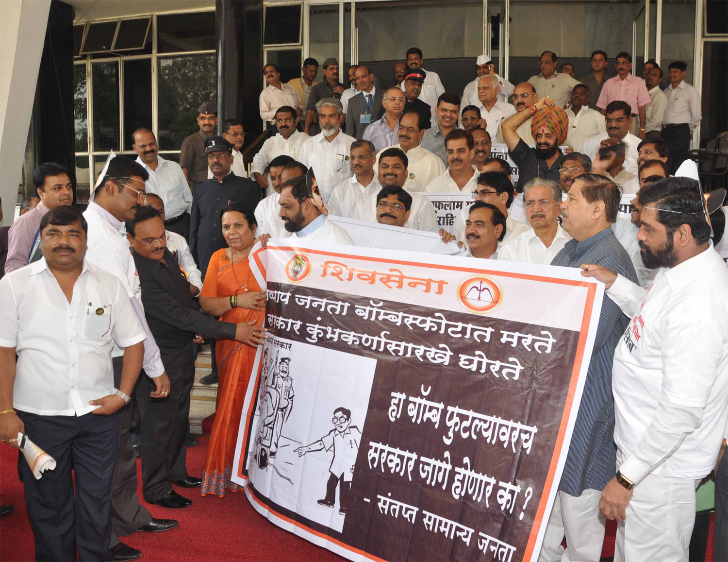 MINISTER CHAGAN BHUJBAL & MLA. PANKAJ BHUJBAL FOR ELECTION CAMPAIGNING OF CONGRESS-NCP-PRP CANDIDATES OF WARD NO.202,203 & 207.