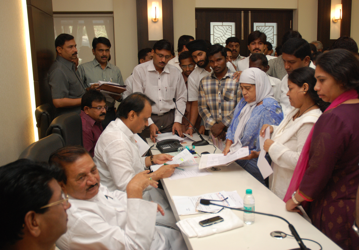 DY.CHIEF MNISTER AJIT PAWAR IN JANATA DARBAR.