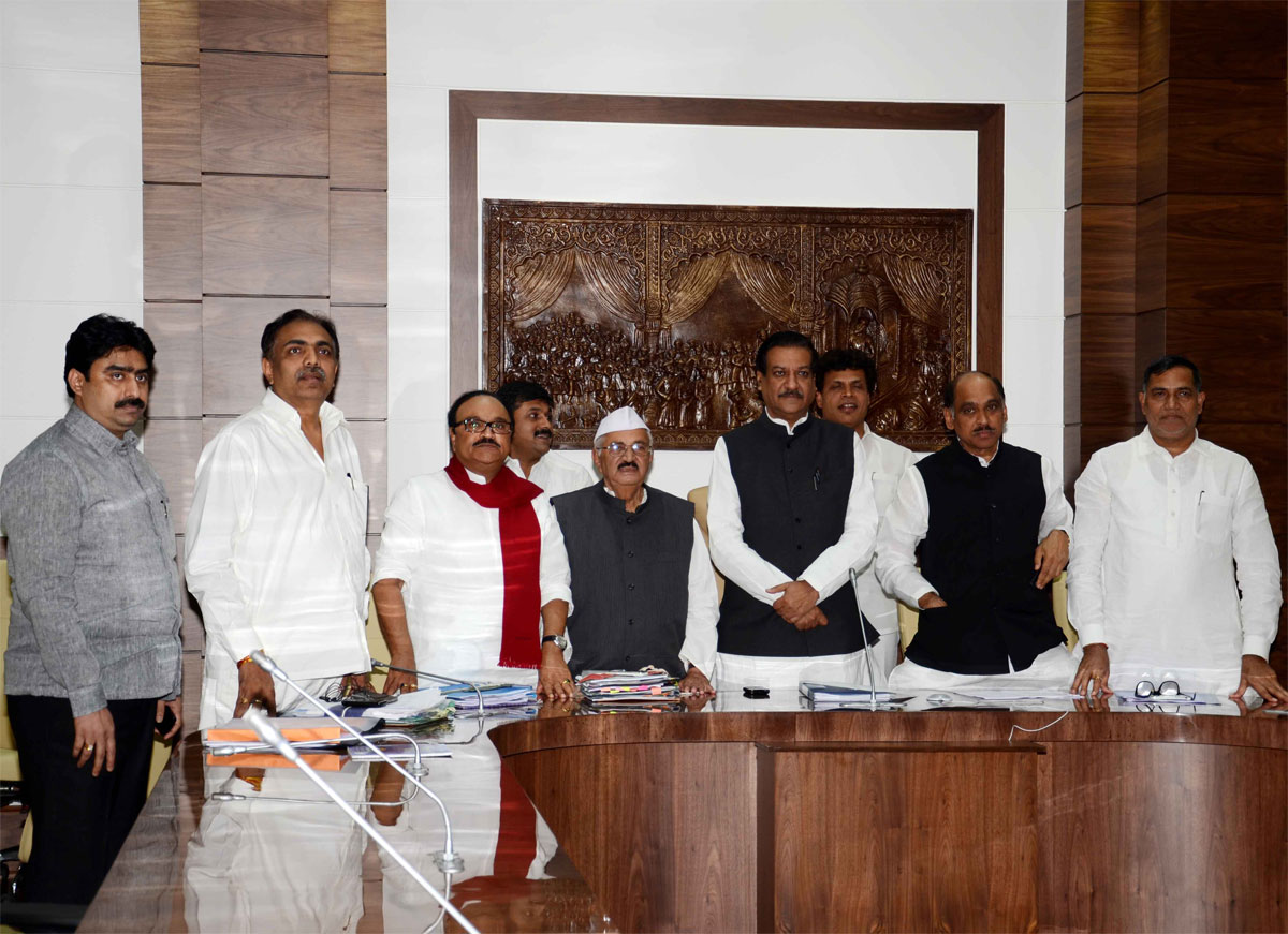 CONGRESS-NCP ALLIANCE FOR BMC ELECTION AT VARSHA BUNGLOW.