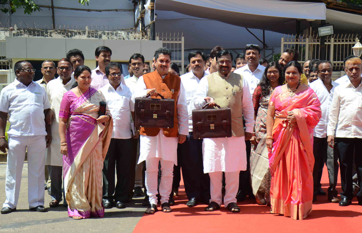 8th Day Budget Session at Vidhan Bhavan in Mumbai.