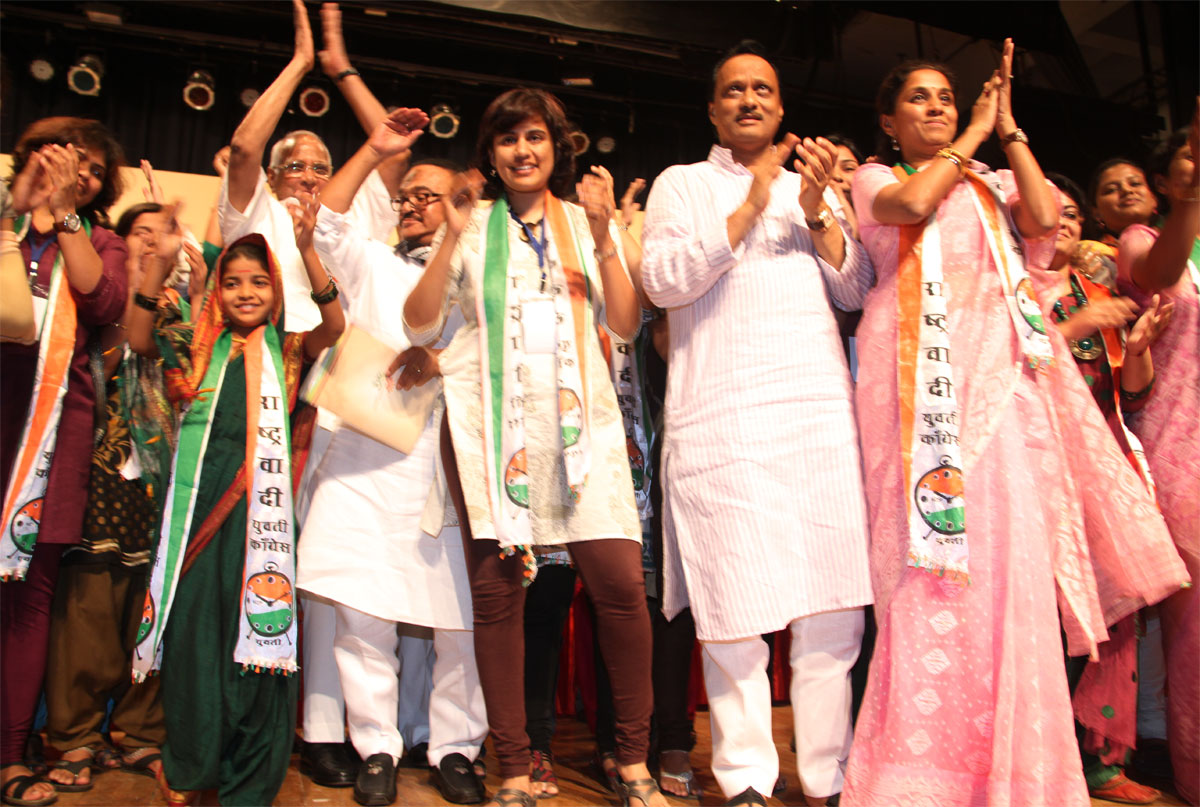 "RASHTRAVADI YUVATI CONGRESS" FOUNDATION DAY & RASHTRAVADI CONGRESS 13th ANNIVERSARY FOUNDATION DAY CELEBRATED AT SHANMUKHANAND HALL ON OCCASION PRESIDENT & UNION MINSITER SHARAD PAWAR.