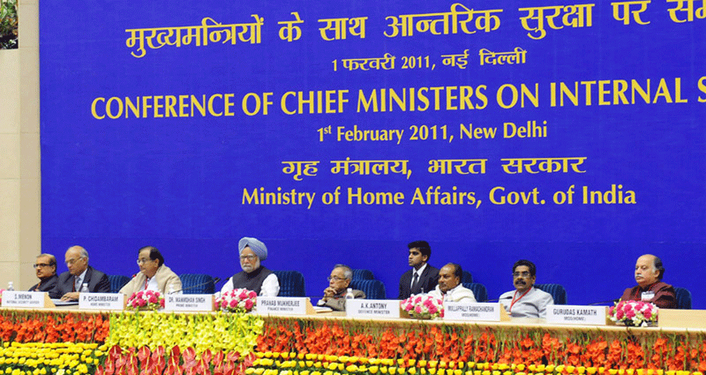 The Prime Minister, Dr. Manmohan Singh at the inauguration of Chief Ministers’ Conference, in New Delhi .