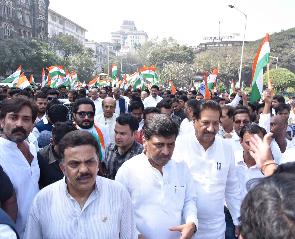 #SavetheConstitution Savidhan Bachoo Rally in Mumbai.