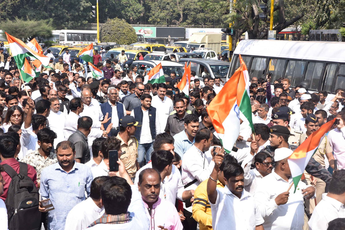 #SavetheConstitution Savidhan Bachoo Rally in Mumbai.