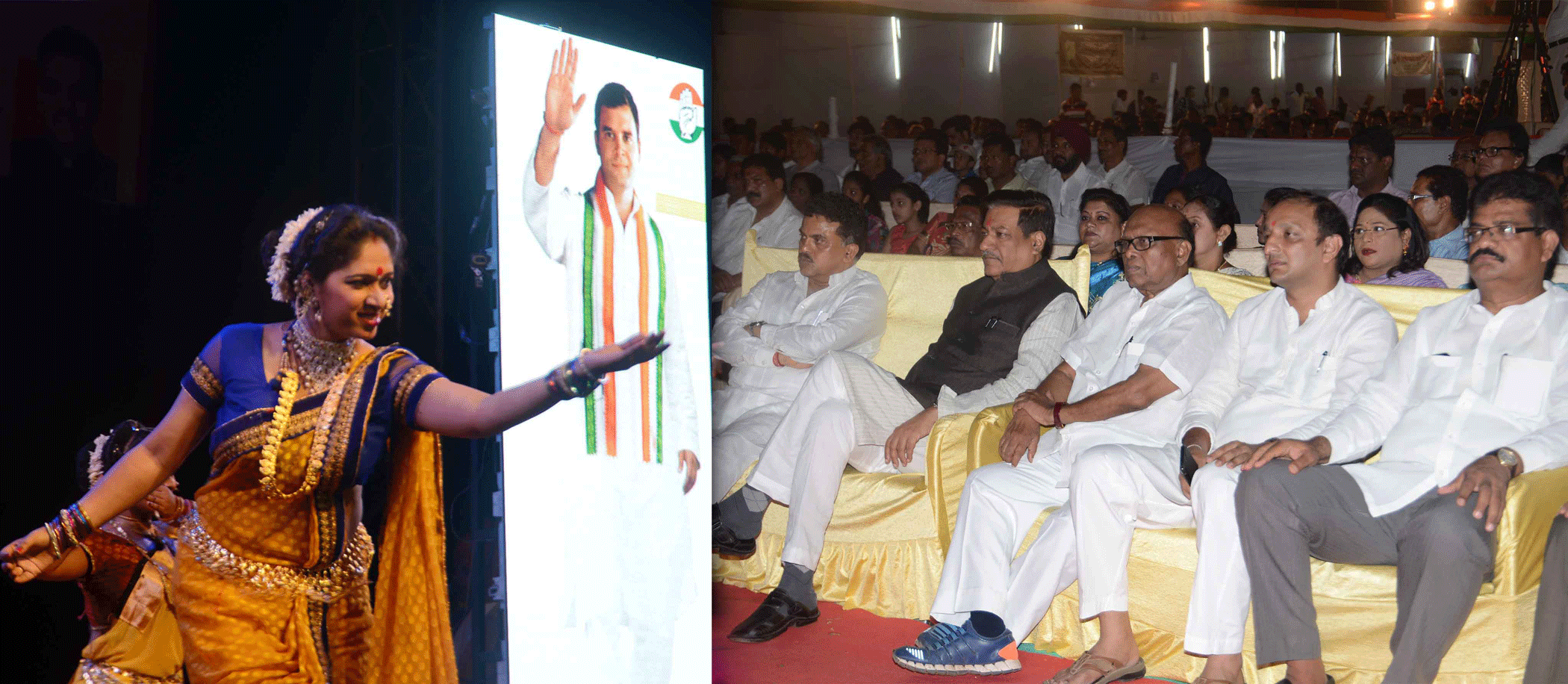 Mumbai Congress Celebrating Maharashtra Festival 2015 at Lalit Kala Bhavan Dadar.
