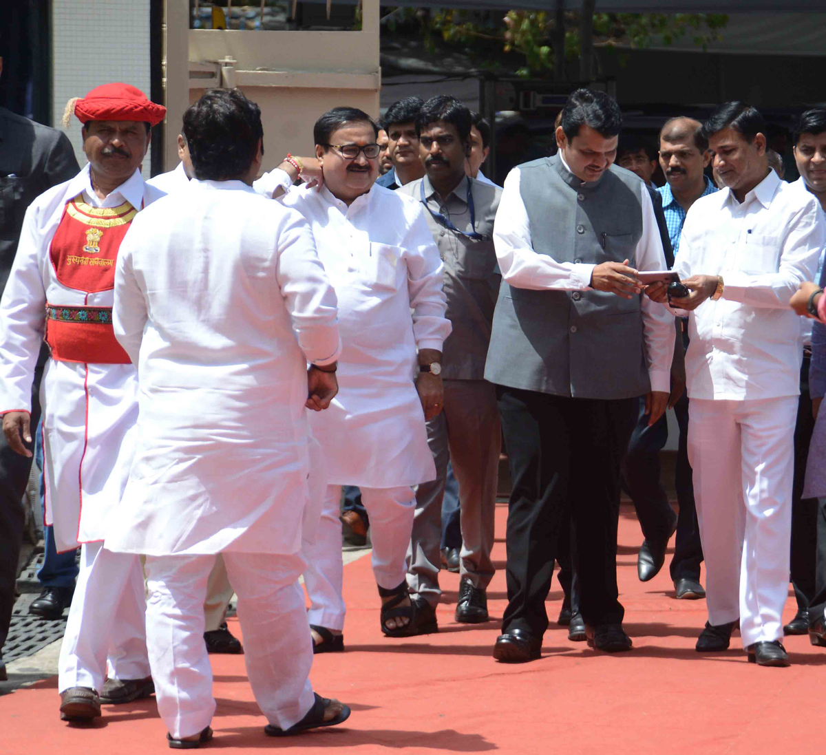 9th Day "Budget Session 2016" at Vidhan Bhavan in Mumbai.