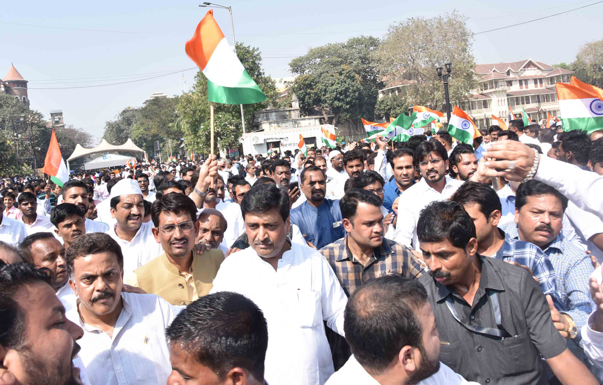 #SavetheConstitution Savidhan Bachoo Rally in Mumbai.